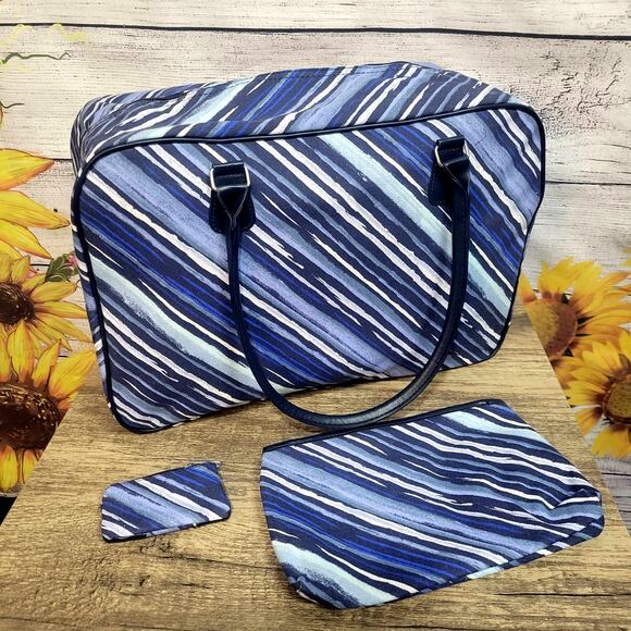 Striped ‎ Weekender Bag Set NWOT - Picture 11 of 11